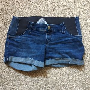 Maternity jean shorts